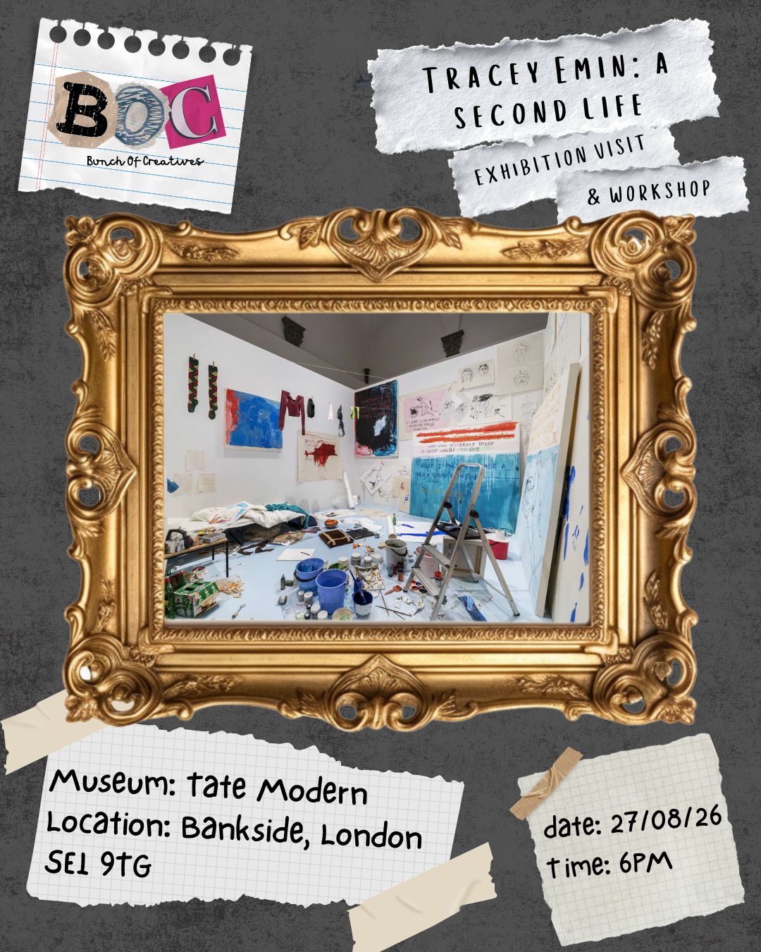 BOC Exhibition Visit #4: Tracey Emin: A Second Life (Special Event)