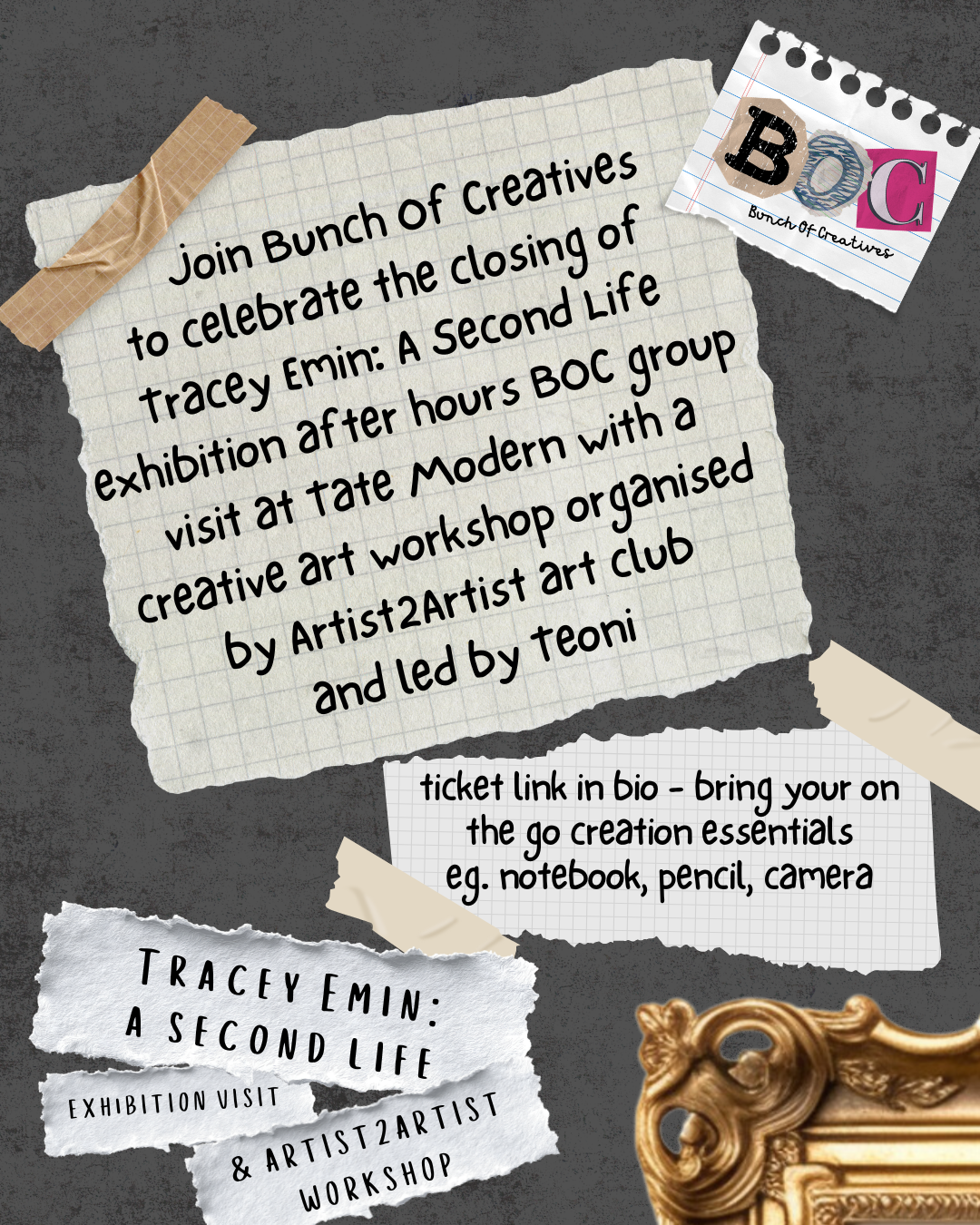 BOC Exhibition Visit #4: Tracey Emin: A Second Life (Special Event)
